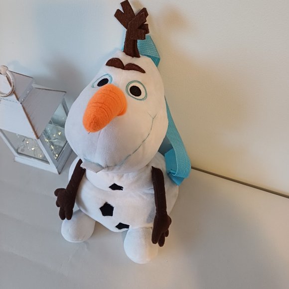 Disney Frozen Olaf Snowman Mini Plush Backpack 15'' - Picture 1 of 8